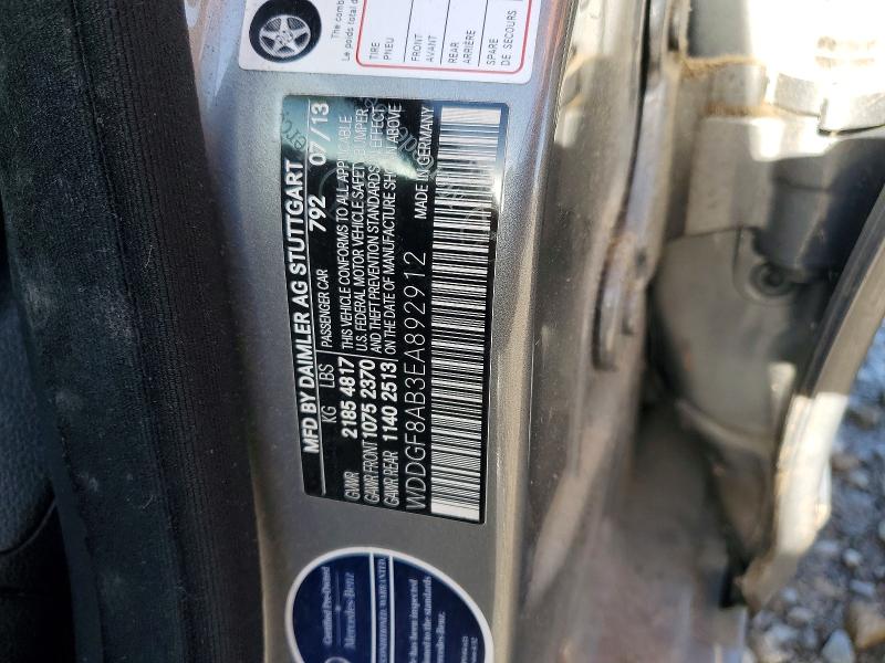 2014 Mercedes-benz C მანქანა იყიდება აუქციონზე, vin: WDDGF8AB3EA892912, აუქციონის ნომერი: 49915436