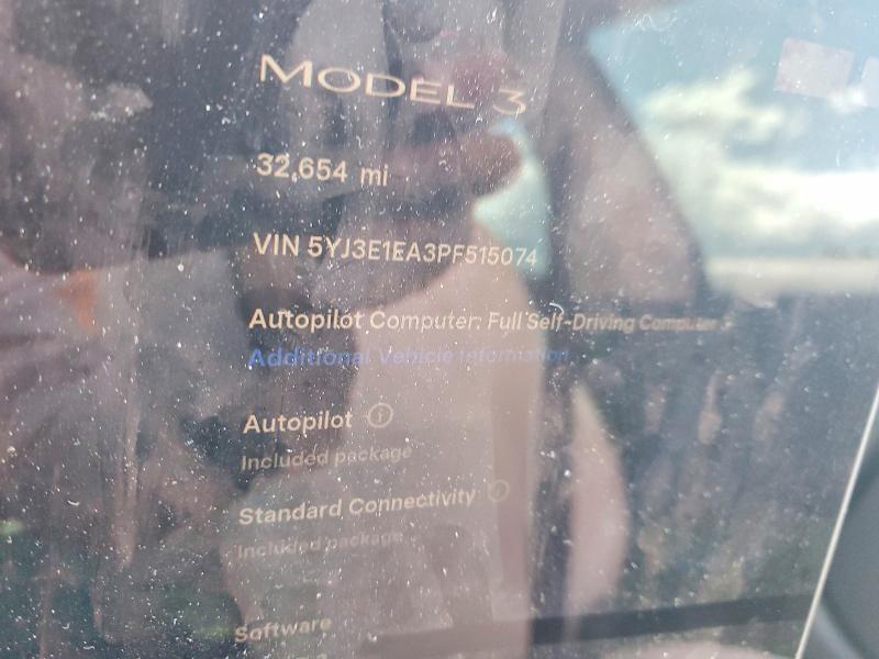 Aukcja sprzedaży 2023 Tesla Model 3, vin: 5YJ3E1EA3PF515074, numer aukcji: 48938986