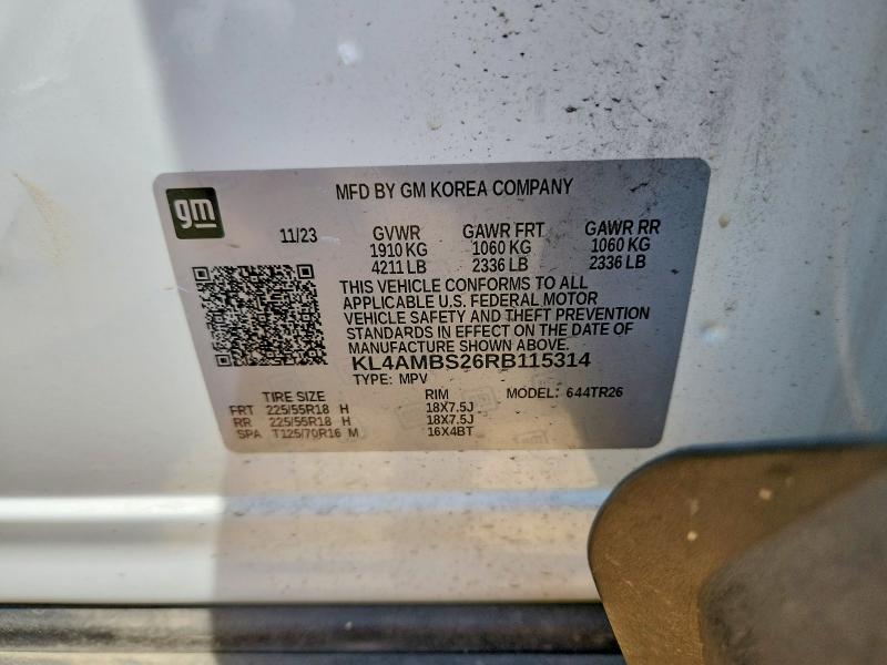Aukcja sprzedaży 2024 Buick Encore Gx, vin: KL4AMBS26RB115314, numer aukcji: 50711666