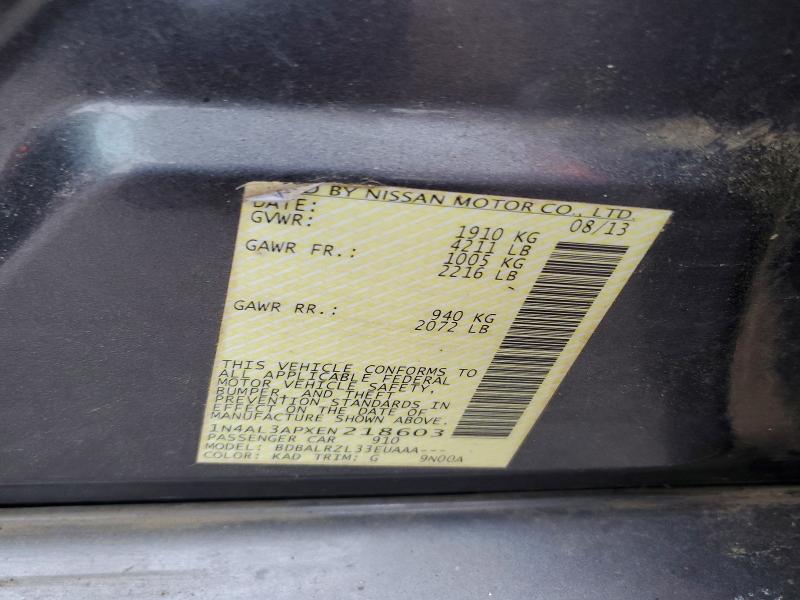 Aukcja sprzedaży 2014 Nissan Altima, vin: 1N4AL3APXEN218603, numer aukcji: 51662926