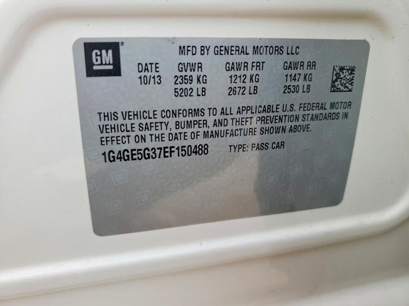 Продаж на аукціоні авто 2014 Buick Lacrosse, vin: 1G4GE5G37EF150488, номер лоту: 51315306