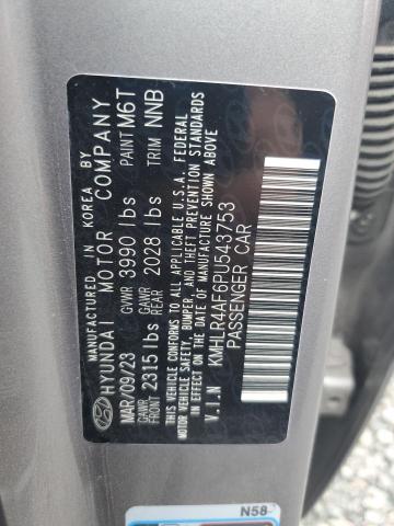 2023 Hyundai Elantra მანქანა იყიდება აუქციონზე, vin: KMHLR4AF6PU543753, აუქციონის ნომერი: 49422936