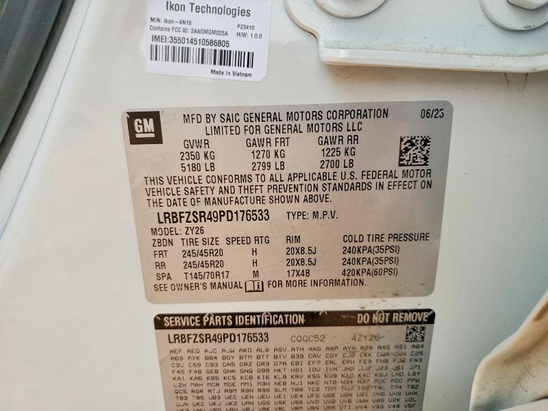 50322526 :رقم المزاد ، LRBFZSR49PD176533 vin ، 2023 Buick Envision مزاد بيع