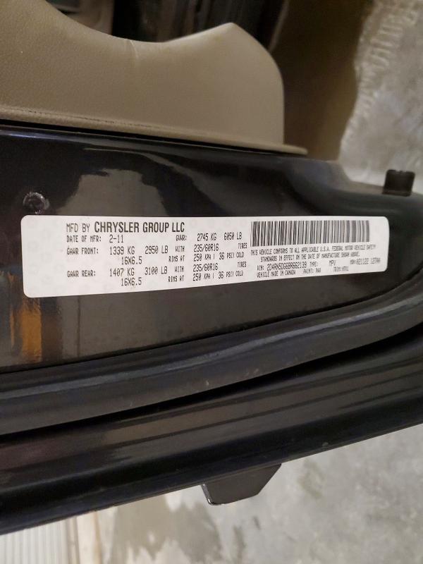 2011 Dodge Grand Caravan მანქანა იყიდება აუქციონზე, vin: 2D4RN5DG6BR662139, აუქციონის ნომერი: 50976146
