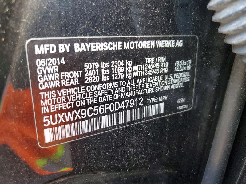 Продажа на аукционе авто 2015 Bmw X3, vin: 5UXWX9C56F0D47912, номер лота: 49799226