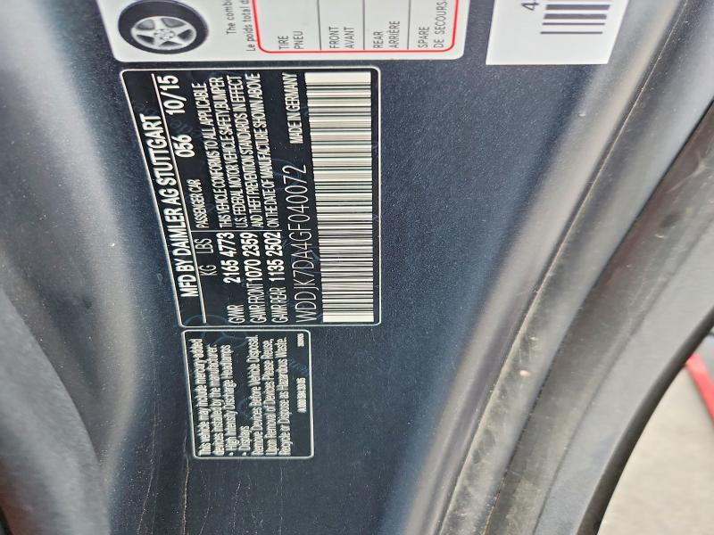 Aukcja sprzedaży 2016 Mercedes-benz Sl, vin: WDDJK7DA4GF040072, numer aukcji: 51077776