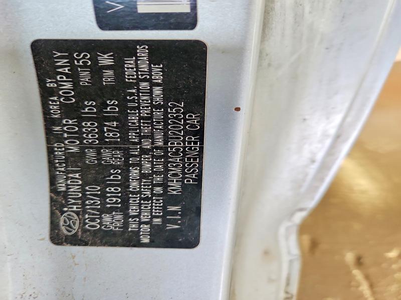 51143176 :رقم المزاد ، KMHCM3AC5BU202352 vin ، 2011 Hyundai Accent مزاد بيع