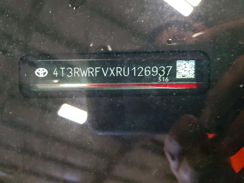 2024 Toyota Rav4 Hybrid მანქანა იყიდება აუქციონზე, vin: 4T3RWRFVXRU126937, აუქციონის ნომერი: 50172316