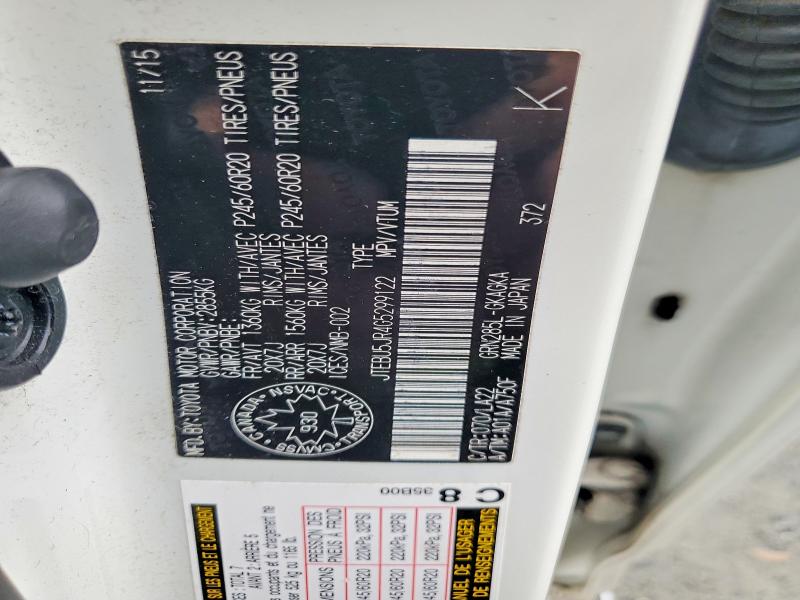 Aukcja sprzedaży 2016 Toyota 4runner, vin: JTEBU5JR4G5299122, numer aukcji: 50402706