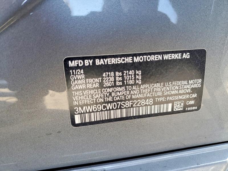Продажа на аукционе авто 2025 Bmw 330i, vin: 3MW69CW07S8F22848, номер лота: 48858496