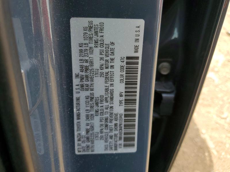 52060346 :رقم المزاد ، 7MMVABCM4PN105960 vin ، 2023 Mazda Cx-50 مزاد بيع
