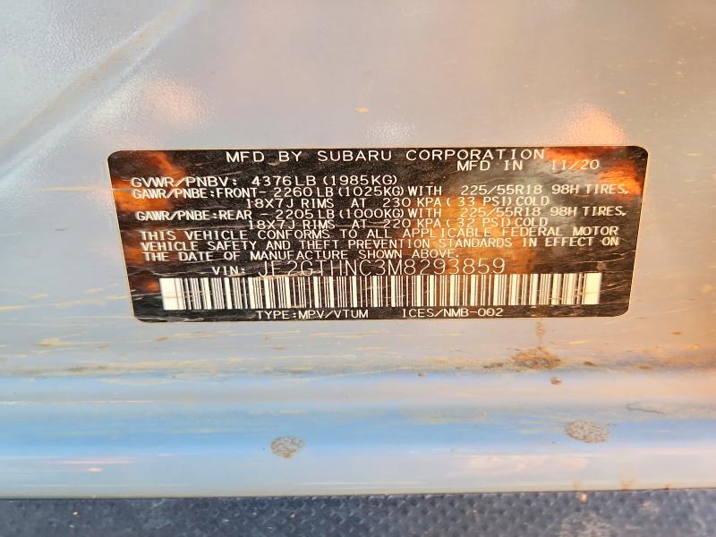 Продаж на аукціоні авто 2021 Subaru Crosstrek, vin: JF2GTHNC3M8293859, номер лоту: 50174906