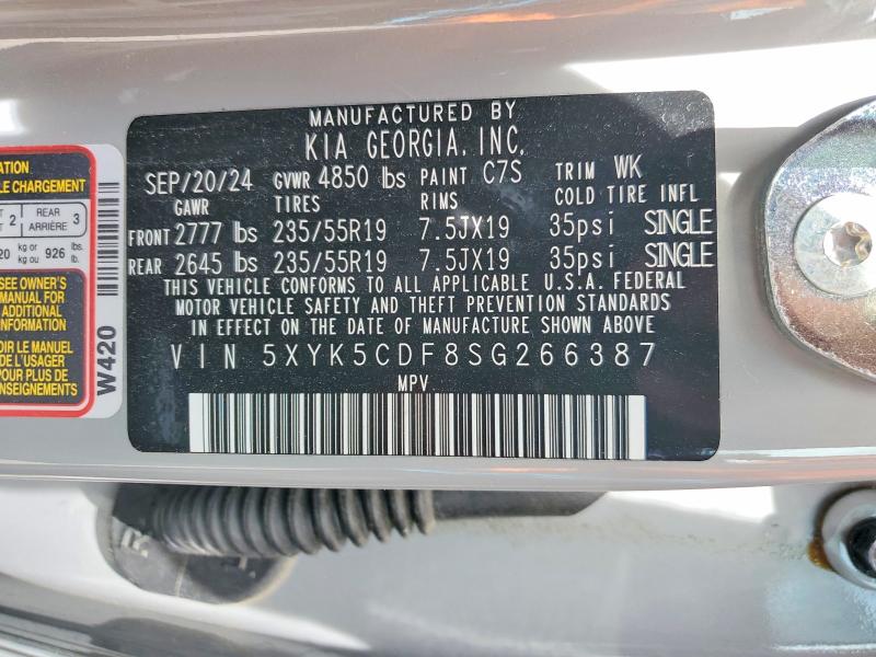 Продажа на аукционе авто 2025 Kia Sportage, vin: 5XYK5CDF8SG266387, номер лота: 50933466