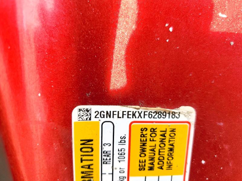 Aukcja sprzedaży 2015 Chevrolet Equinox, vin: 2GNFLFEKXF6289183, numer aukcji: 49902156