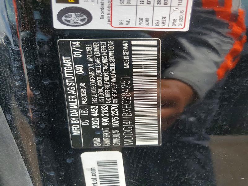 2014 Mercedes-benz C მანქანა იყიდება აუქციონზე, vin: WDDGJ4HBXEG284251, აუქციონის ნომერი: 48874986