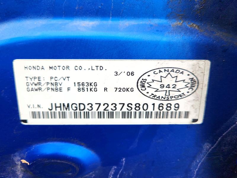 Продаж на аукціоні авто 2007 Honda Fit, vin: JHMGD37237S801689, номер лоту: 50054776