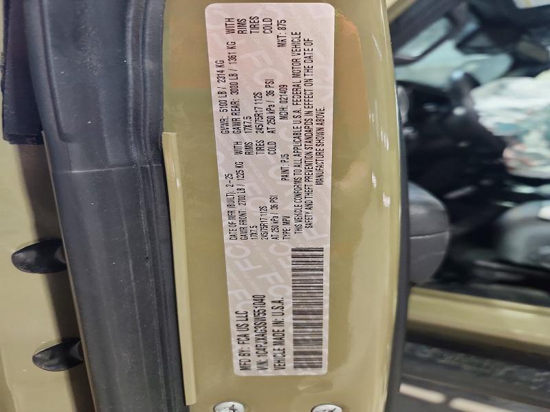 49568226 :رقم المزاد ، 1C4PJXAG3SW551040 vin ، 2025 Jeep Wrangler مزاد بيع