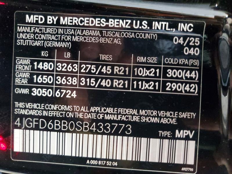Продажа на аукционе авто 2025 Mercedes-benz Gle Coupe, vin: 4JGFD6BB0SB433773, номер лота: 50996916
