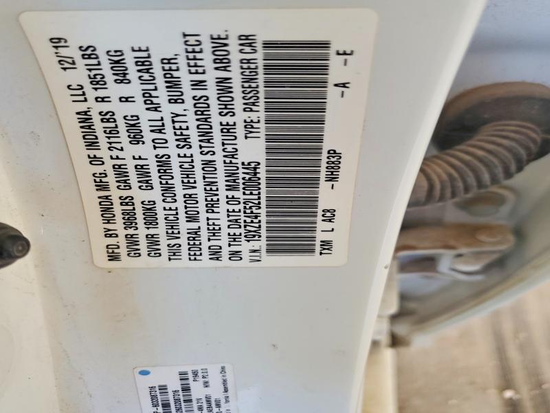 Продаж на аукціоні авто 2020 Honda Insight, vin: 19XZE4F52LE006445, номер лоту: 51253206