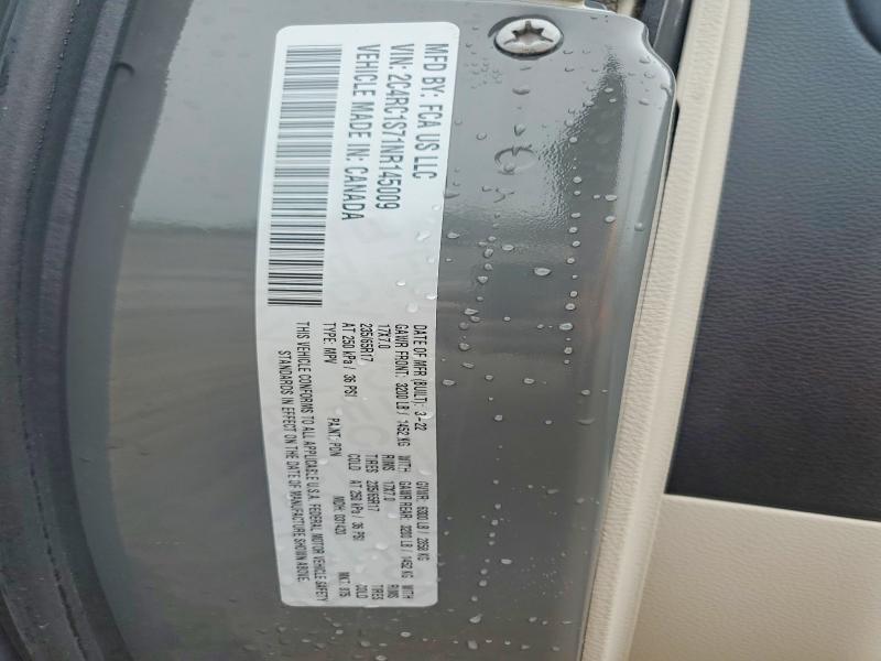 48509686 :رقم المزاد ، 2C4RC1S71NR145009 vin ، 2022 Chrysler Pacifica مزاد بيع