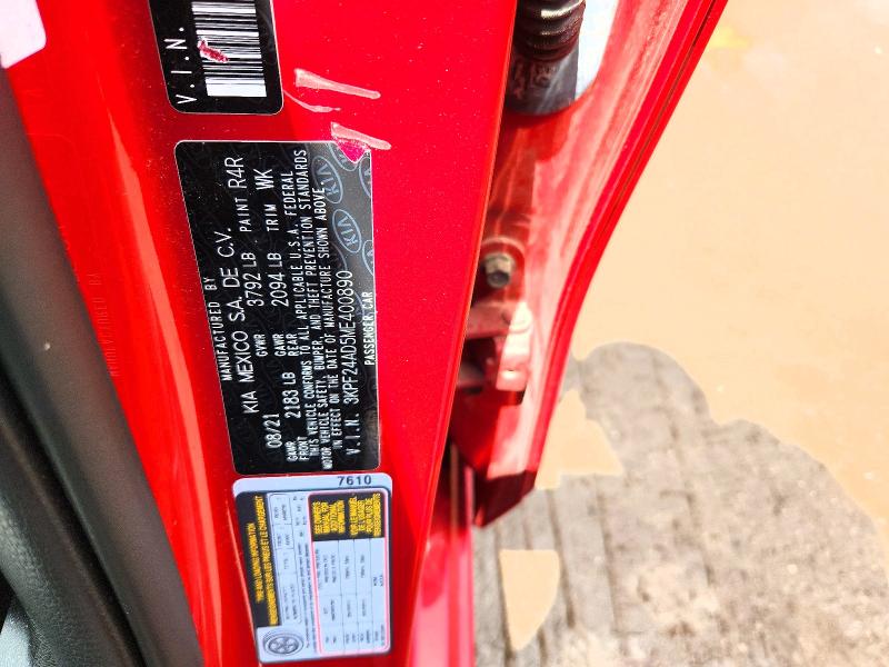 Aukcja sprzedaży 2021 Kia Forte, vin: 3KPF24AD5ME400890, numer aukcji: 52028536