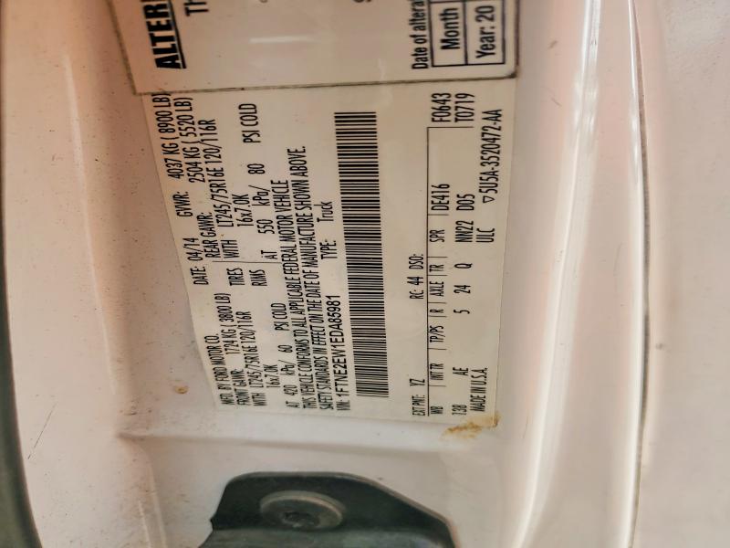 2014 Ford Econoline მანქანა იყიდება აუქციონზე, vin: 1FTNE2EW1EDA85981, აუქციონის ნომერი: 50895356