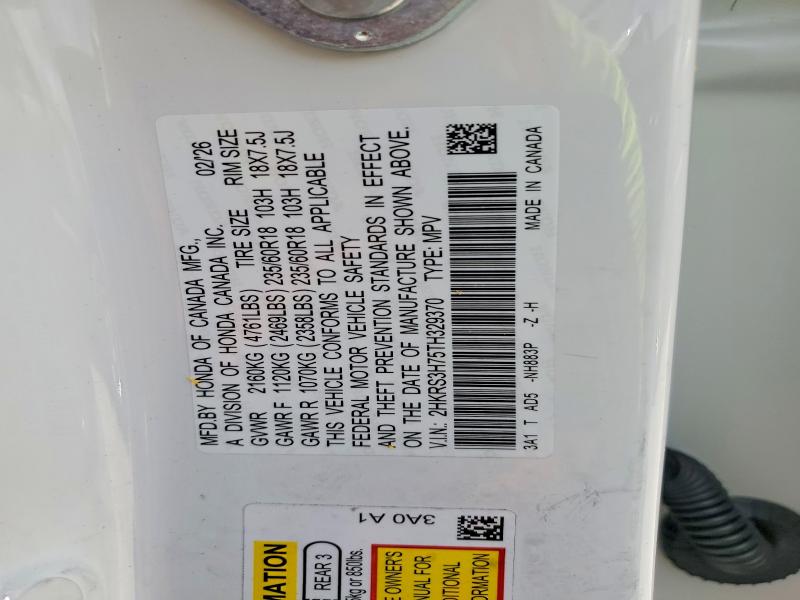 Aukcja sprzedaży 2026 Honda Cr-v, vin: 2HKRS3H75TH329370, numer aukcji: 50421256