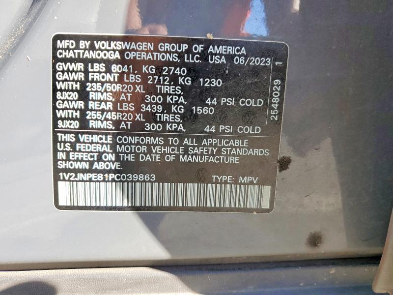 Продажа на аукционе авто 2023 Volkswagen Id.4, vin: 1V2JNPE81PC039863, номер лота: 49514376