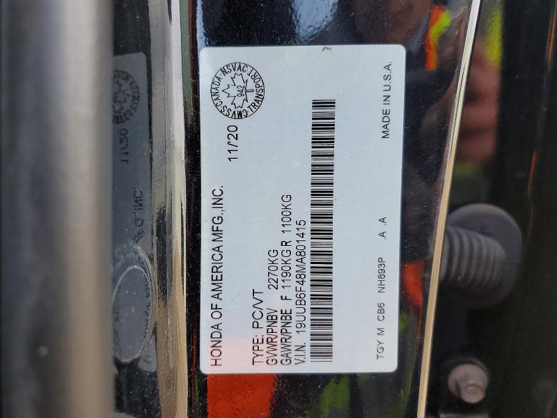 Продажа на аукционе авто 2021 Acura Tlx, vin: 19UUB6F48MA801415, номер лота: 50049296