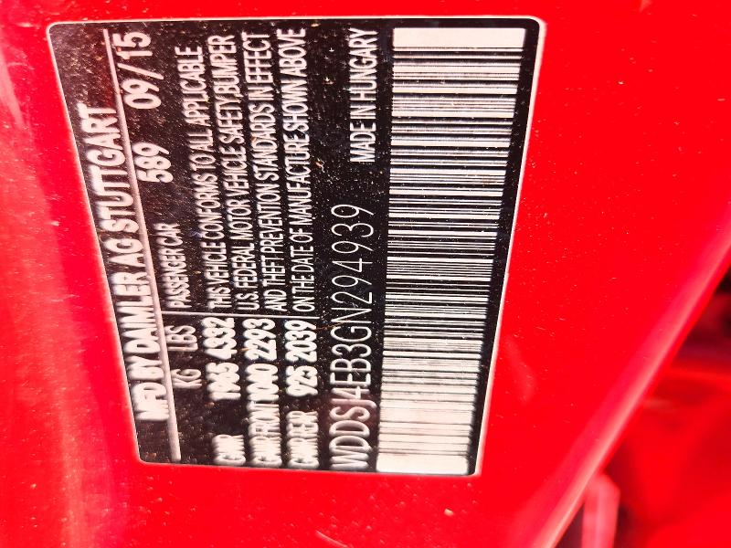 Aukcja sprzedaży 2016 Mercedes-benz Cla, vin: WDDSJ4EB3GN294939, numer aukcji: 50616726