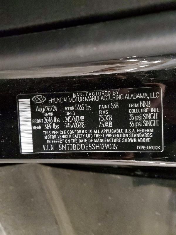 Продажа на аукционе авто 2025 Hyundai Santa Cruz, vin: 5NTJBDDE5SH129015, номер лота: 49405406