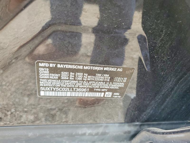 Aukcja sprzedaży 2020 Bmw X3, vin: 5UXTY5C02LLT36961, numer aukcji: 50172336