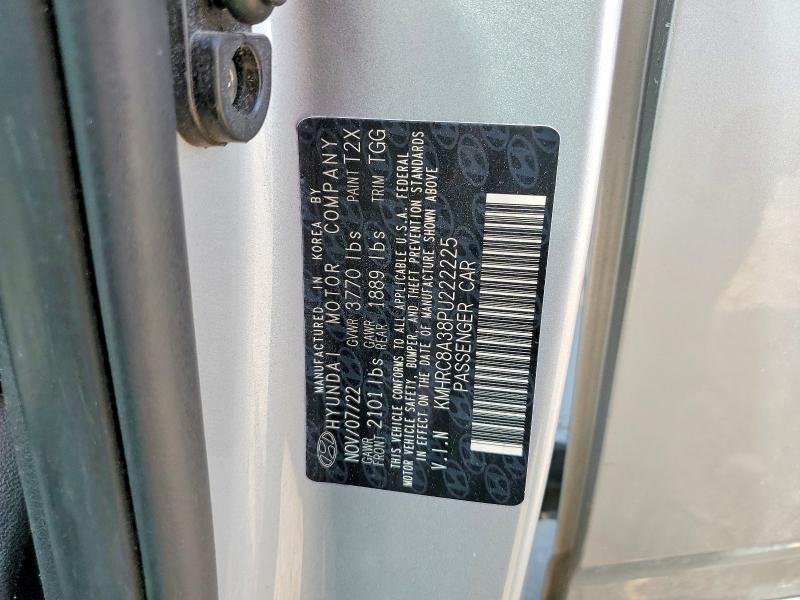 48614166 :رقم المزاد ، KMHRC8A38PU222225 vin ، 2023 Hyundai Venue مزاد بيع