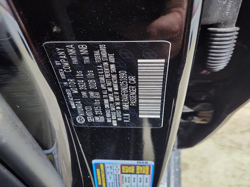 Aukcja sprzedaży 2022 Hyundai Elantra, vin: KMHLR4AF6NU251890, numer aukcji: 48409816