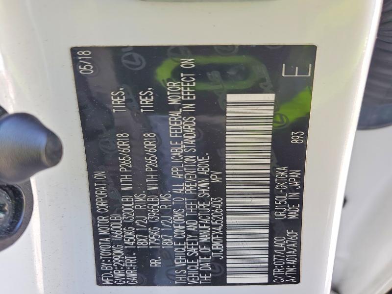 Aukcja sprzedaży 2018 Lexus Gx, vin: JTJBM7FX4J5206403, numer aukcji: 49557316