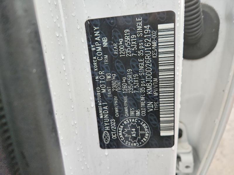 Продаж на аукціоні авто 2024 Hyundai Tucson Ultimate Phev 4dr Awd, vin: KM8JDDD26RU162194, номер лоту: 49026706