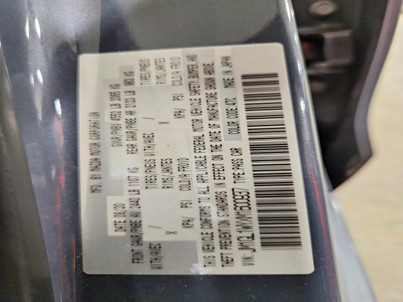 2021 Mazda 6 მანქანა იყიდება აუქციონზე, vin: JM1GL1WYXM1600937, აუქციონის ნომერი: 49105686