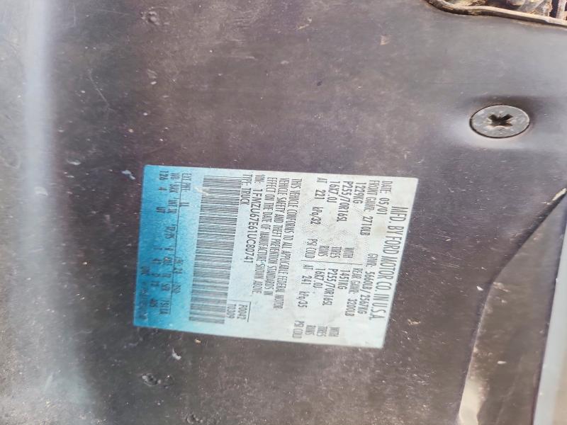 51787046 :رقم المزاد ، 1FMZU67E61UC80741 vin ، 2001 Ford Explorer Sport Trac مزاد بيع