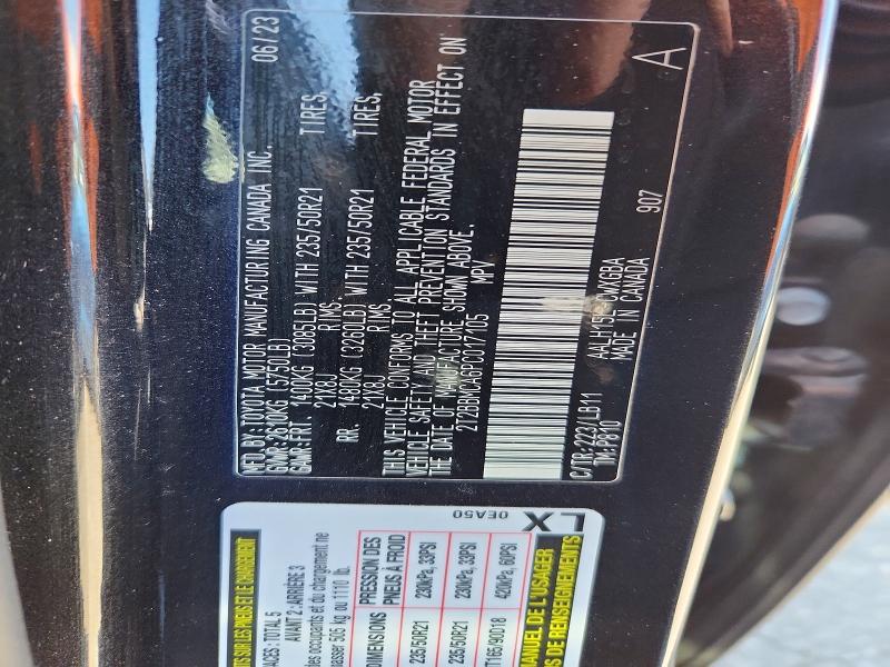 50138296 :رقم المزاد ، 2T2BBMCA6PC017105 vin ، 2023 Lexus Rx 350h مزاد بيع