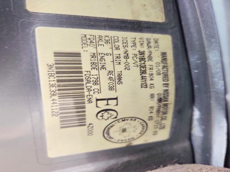 Aukcja sprzedaży 2009 Nissan Versa, vin: 3N1BC13E39L441122, numer aukcji: 49309036