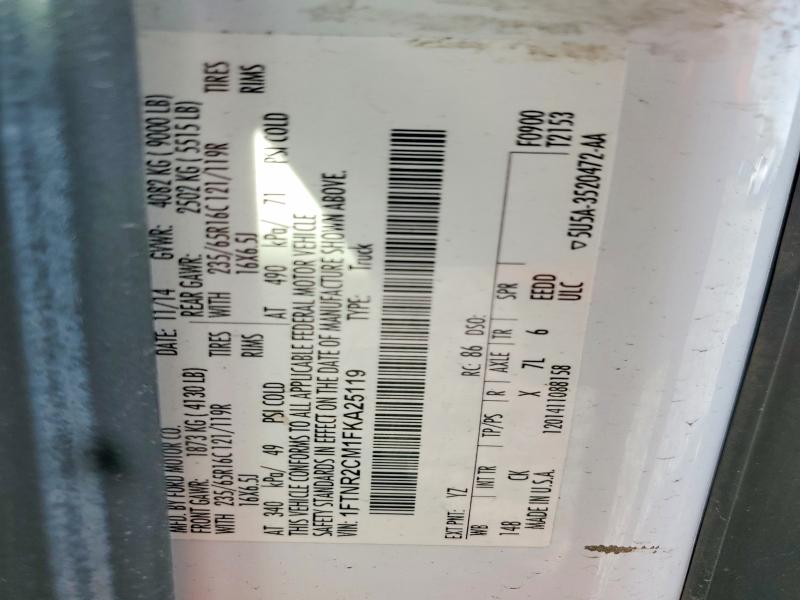 Продажа на аукционе авто 2015 Ford Transit, vin: 1FTNR2CM1FKA25119, номер лота: 50056986