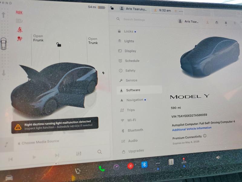 50976586 :رقم المزاد ، 7SAYGDED2TA586059 vin ، 2026 Tesla Model Y مزاد بيع