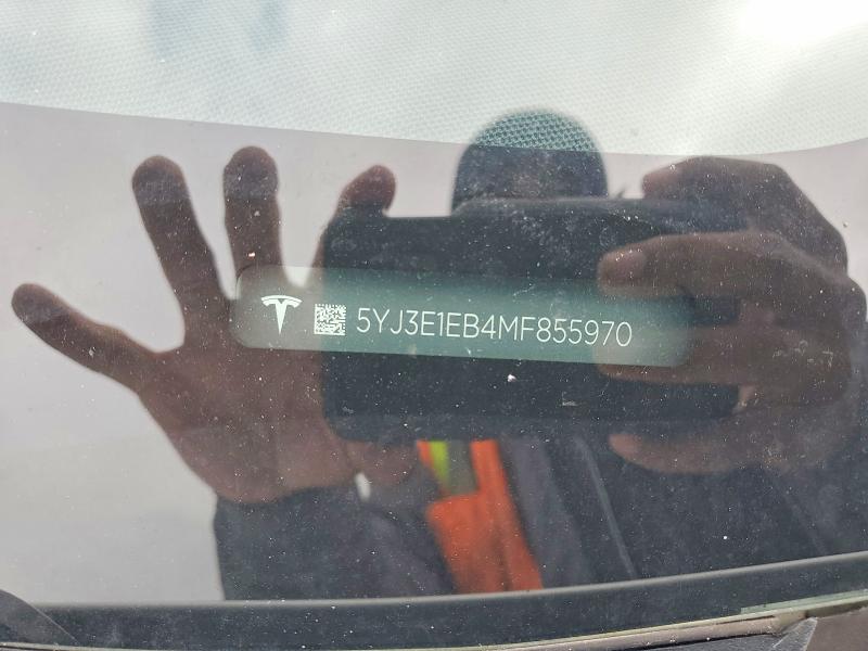 Продаж на аукціоні авто 2021 Tesla Model 3, vin: 5YJ3E1EB4MF855970, номер лоту: 49219926