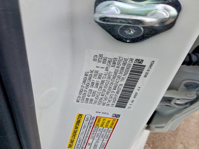 49598856 :رقم المزاد ، 2HGFE1F74RH337738 vin ، 2024 Honda Civic مزاد بيع