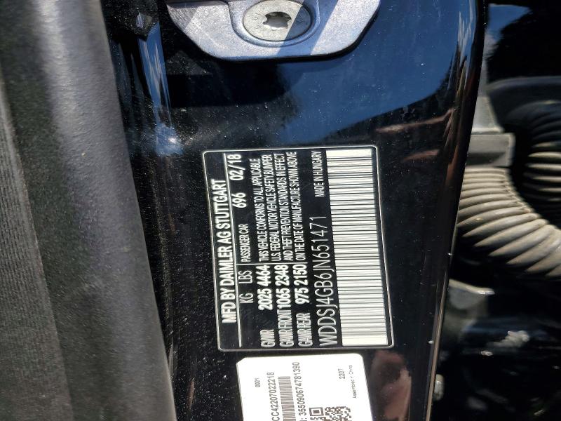 2018 Mercedes-benz Cla მანქანა იყიდება აუქციონზე, vin: WDDSJ4GB6JN651471, აუქციონის ნომერი: 50937956