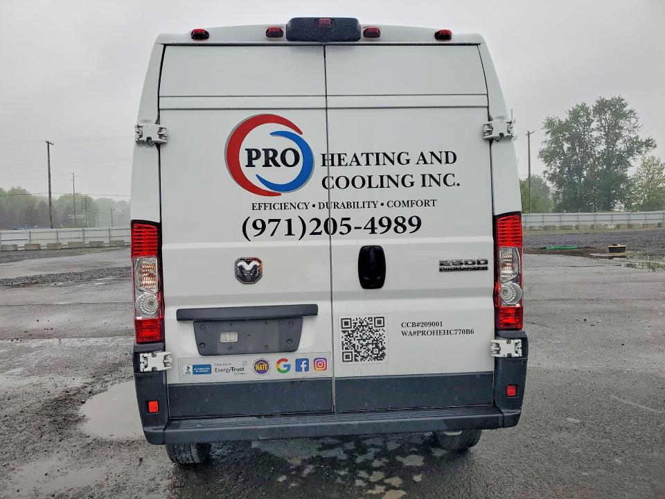 2023 Ram Promaster 2500 მანქანა იყიდება აუქციონზე, vin: 3C6LRVDG9PE590618, აუქციონის ნომერი: 50679586
