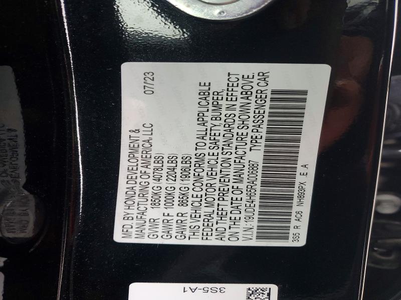 Aukcja sprzedaży 2024 Acura Integra, vin: 19UDE4H65RA006887, numer aukcji: 48325806