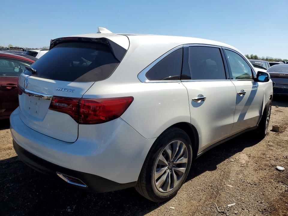 2016 Acura Mdx მანქანა იყიდება აუქციონზე, vin: 5FRYD3H49GB007457, აუქციონის ნომერი: 51002976