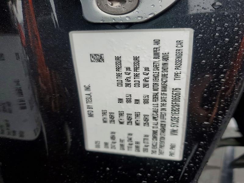 Продаж на аукціоні авто 2025 Tesla Model 3, vin: 5YJ3E1EB2SF065676, номер лоту: 49637996
