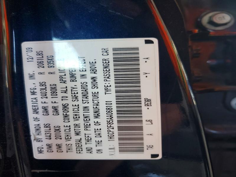 Aukcja sprzedaży 2010 Honda Accord, vin: 1HGCP2F85AA068101, numer aukcji: 48712766